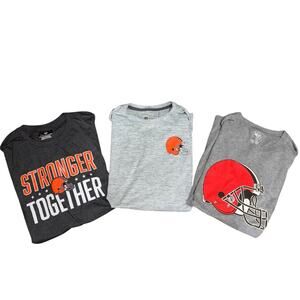 Cleveland Browns men’s XXL t-shirt lot of 3 Nike Dri-Fit Fanatics ‘47 Brand